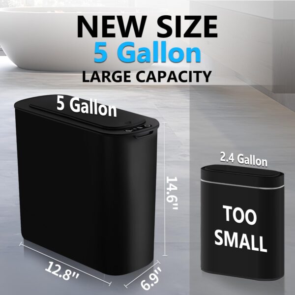 5 Gallon Motion Senor Bathroom Trash Can - Image 3